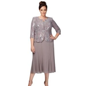 Alex Evenings Petite Annabelle Fireworks Sequin Blazer Jacket Size 10P